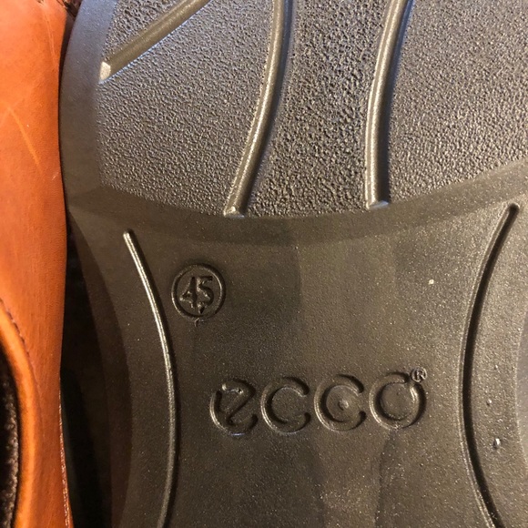Ecco Shock Point Men’s Lace up Leather Brown Sz:45 main image 6